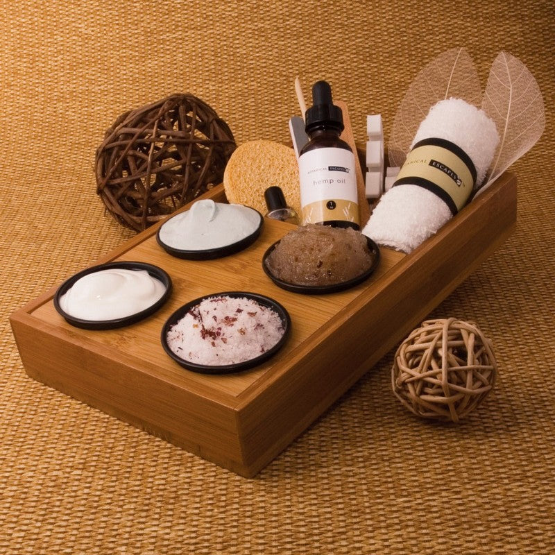 Botanical Escapes Bamboo Spa Tray