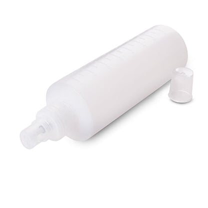 Cylinder Empty Bottle Natural Plastic 8 oz w/ Spray Pump