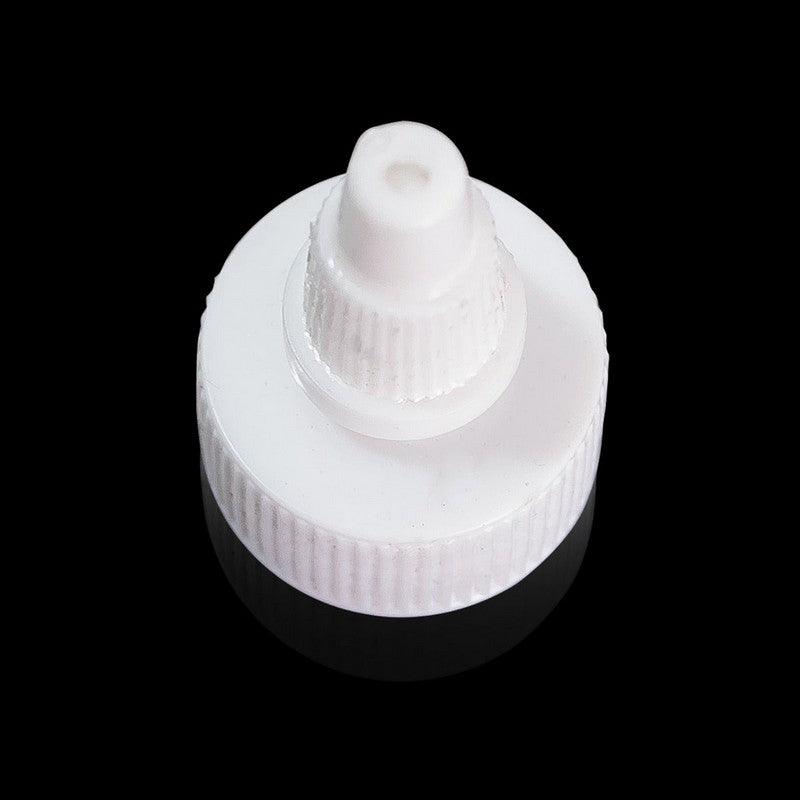 White HDPE Bullet Bottle 16 oz w/Twisted Cap