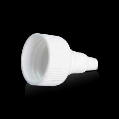 White HDPE Bullet Bottle 16 oz w/Twisted Cap