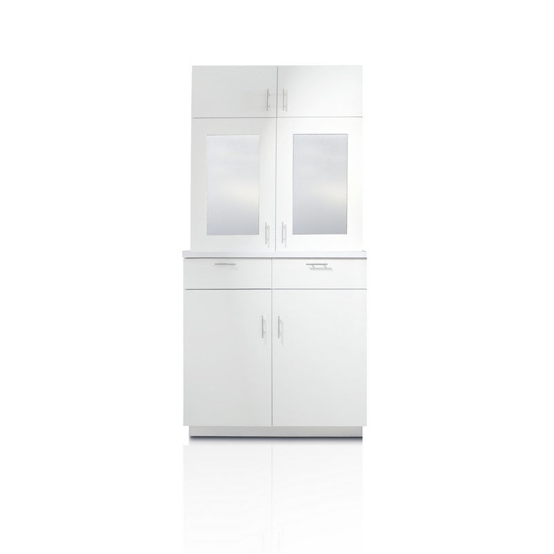 Bianco Display Cabinet w/ Doors - White