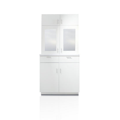Bianco Display Cabinet w/ Doors - White