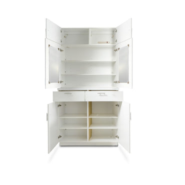 Bianco Display Cabinet w/ Doors - White