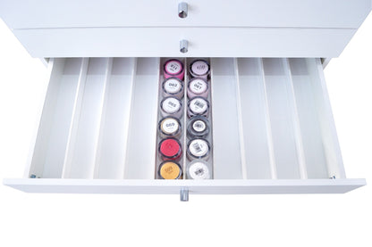 Nails Duo & Powder Storage Cabinet - White