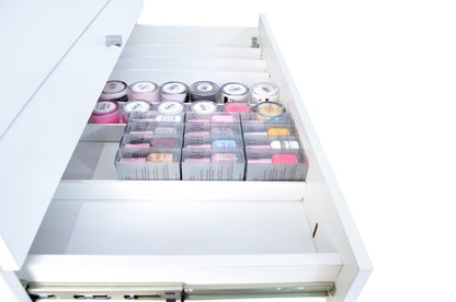 Nails Duo & Powder Storage Cabinet - White