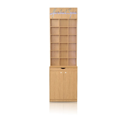 Mini LED Herbal Cabinet - Natural Oak