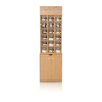 Mini LED Herbal Cabinet - Natural Oak