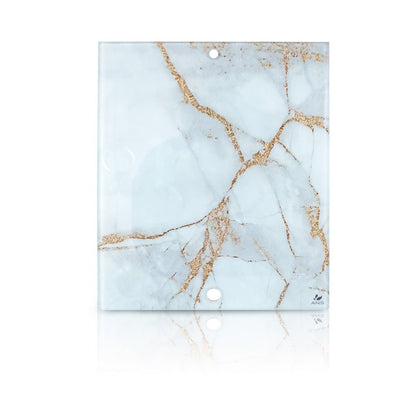 White Marbel w/Gold Vein Glass Top for ION Pedicart