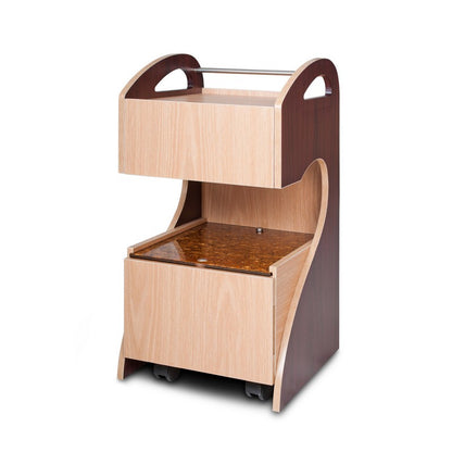 Ion Pedicart 2-tone Mahogany/Natural Oak