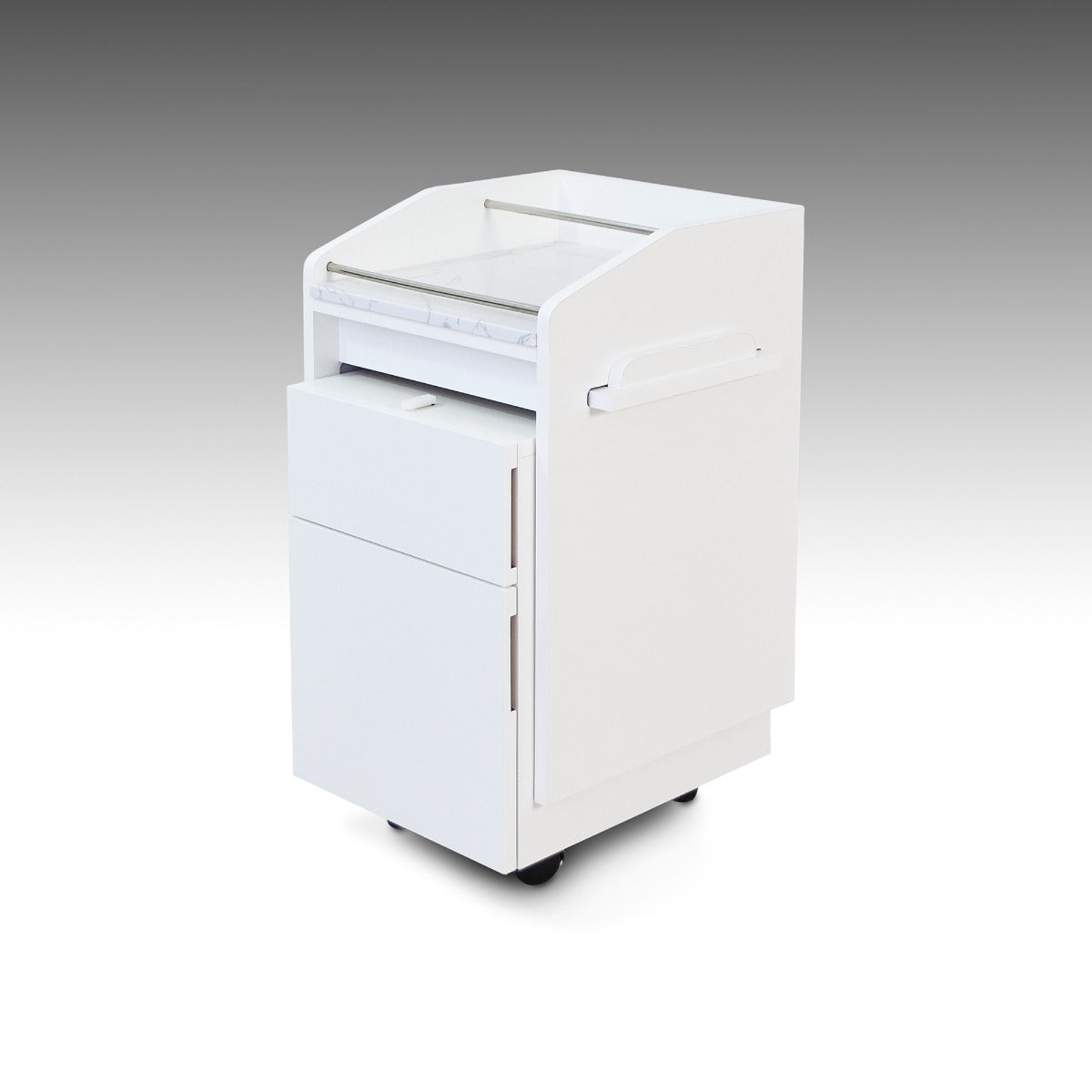 Luxus A La Cart with Marble - White-2