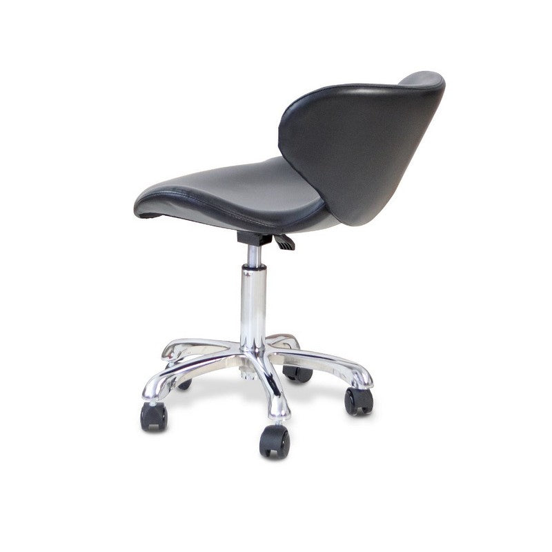 Crescent Technician Chair Black w/Chrome base