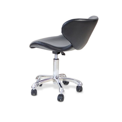 Crescent Technician Chair Black w/Chrome base