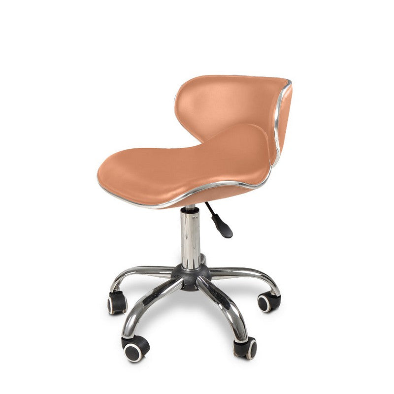Crescent Technician Chair Cappuccino w/Chrome base