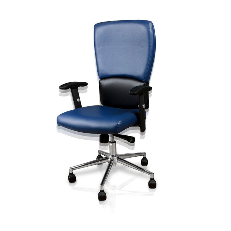 Euro Chair Blue Sky/Navy w/Chrome Base(Color code:5-03)