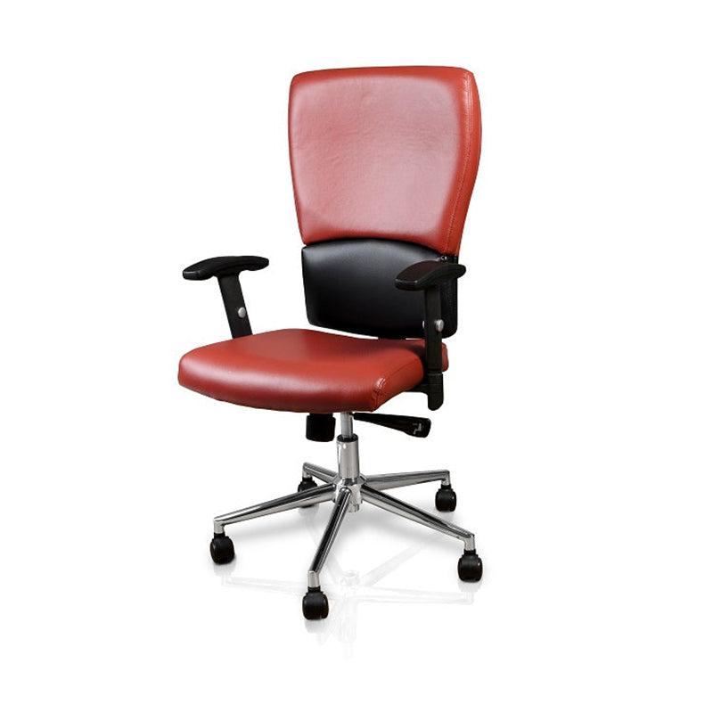 Euro Chair Burgundy w/ Chrome Base