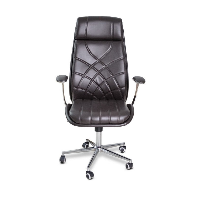 Regis Customer Chair Espresso w/Chrome base