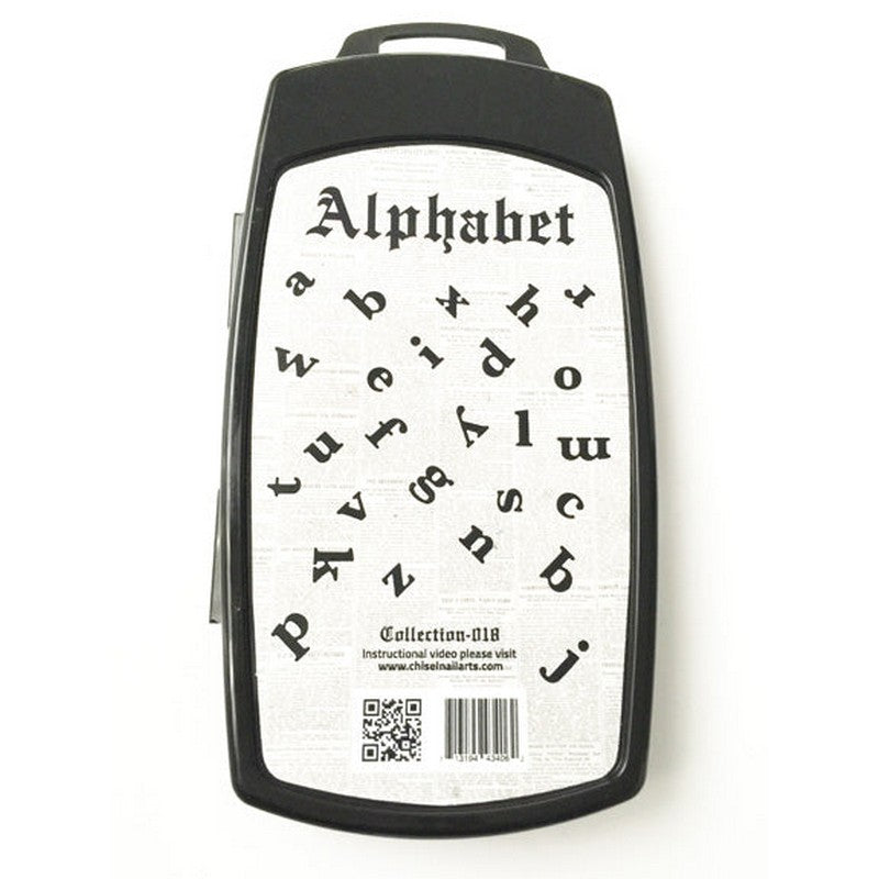 Chisel Nail Art Alphabet Collection #018