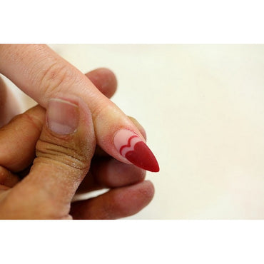 Chisel Nail Art Heart Edger Blue