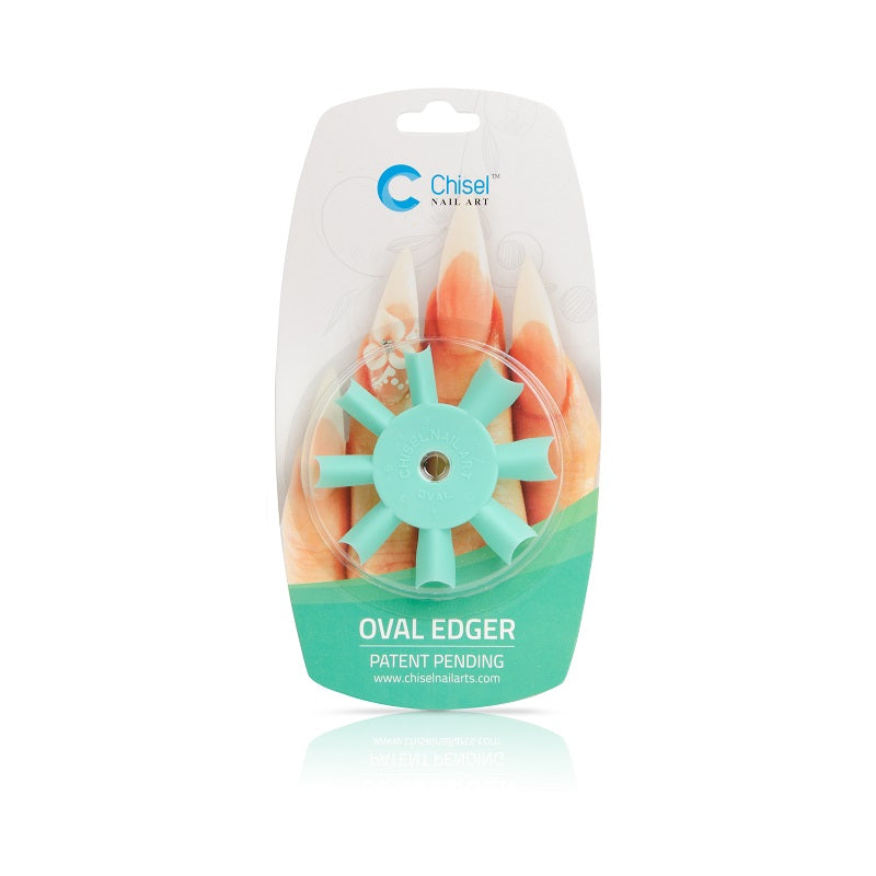 Chisel Nail Art Oval Edger Green