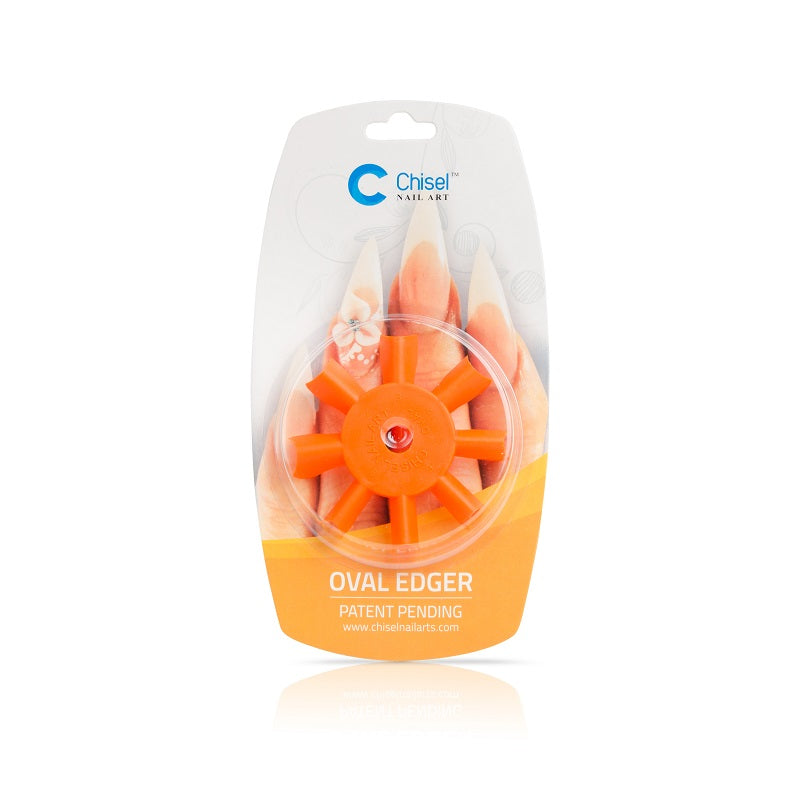 Chisel Nail Art Oval Edger Orange
