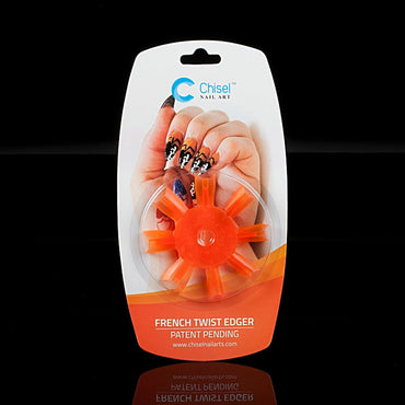 Chisel Nail Art French Twist Edger Orange