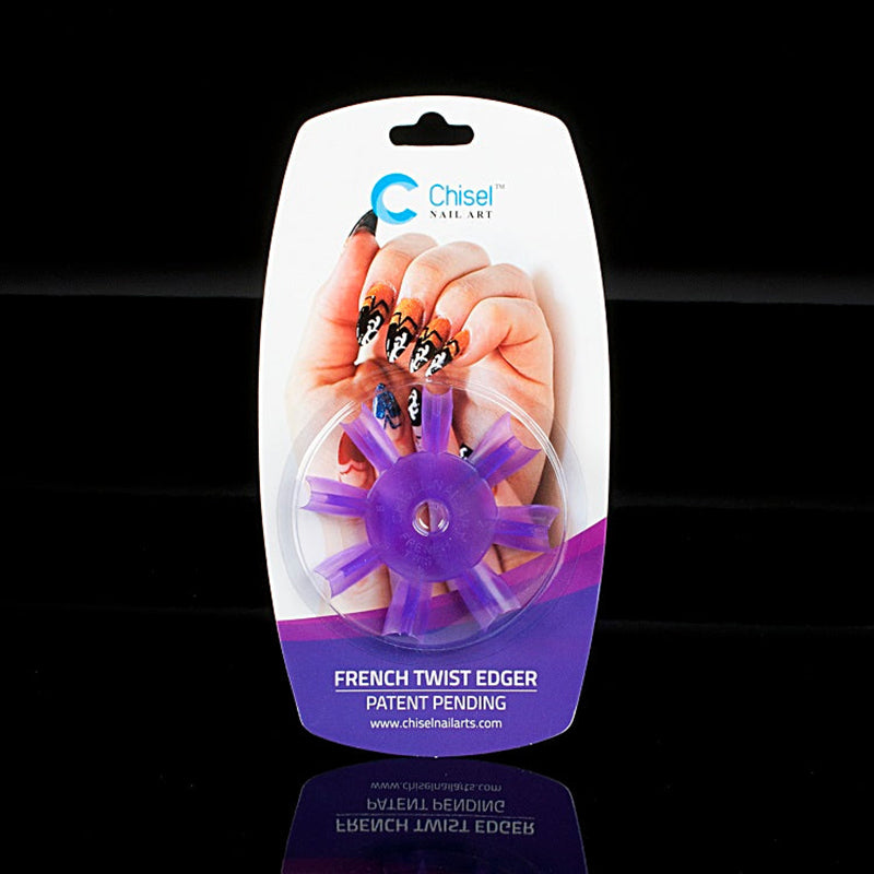 Chisel Nail Art French Twist Edger Purple