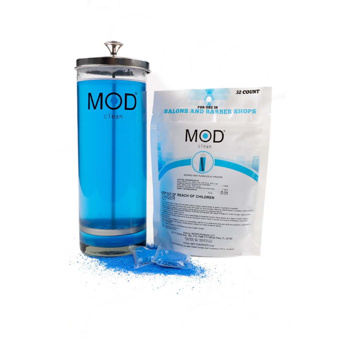 Mod Clean Disinfectant Pods - 32 CNT/Bag