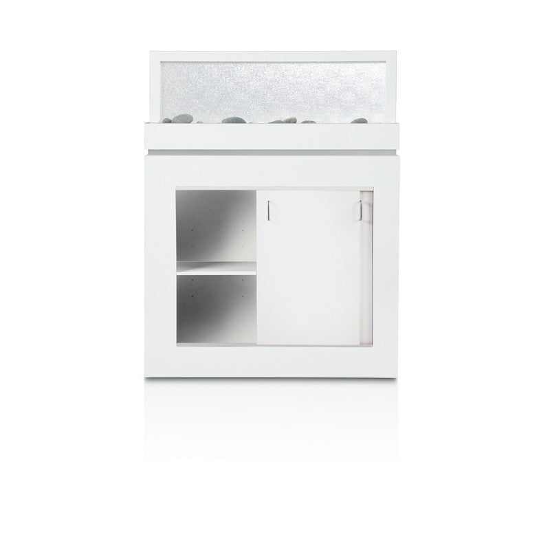 Frosted Acrylic Divider - White 42" w/Doors