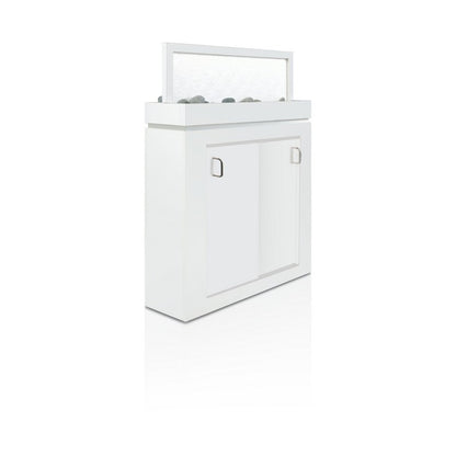 Frosted Acrylic Divider - White 42" w/Doors