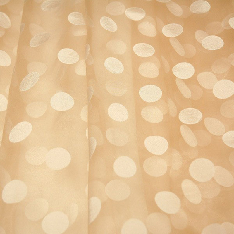 3' Rod Pocket Polka Dot Drapery