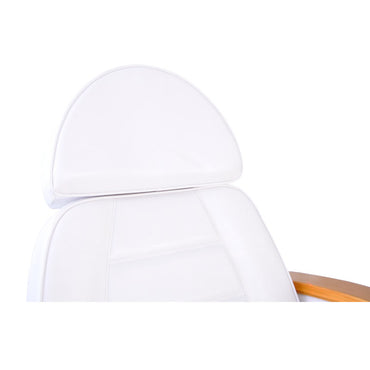 Facial Beauty Chair & Wooden Armrests, Split Legs w/ 5 Motors - White