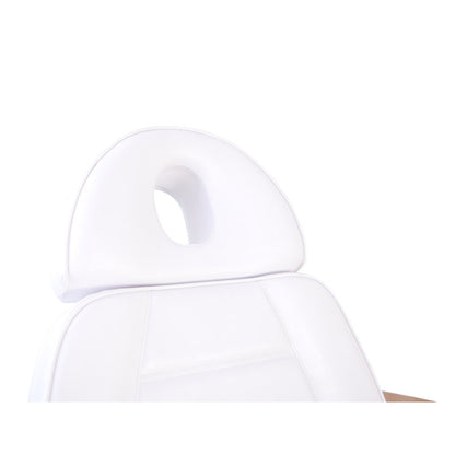 Facial Beauty Chair & Wooden Armrests, Split Legs w/ 5 Motors - White
