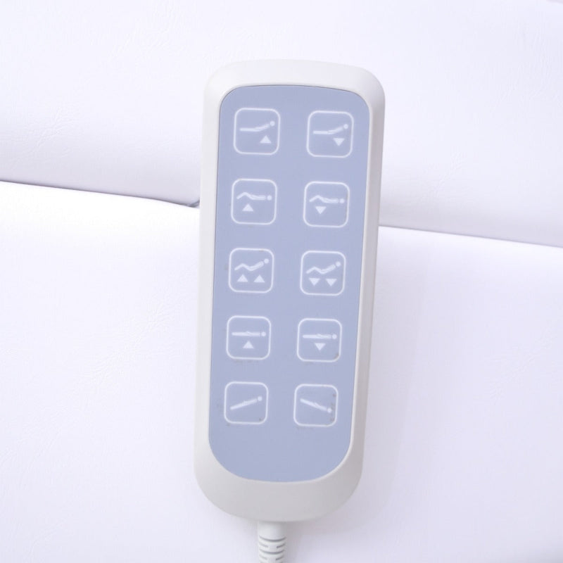 Facial Beauty Podiatry Chair, Split Legs w/ 5 Motors - White
