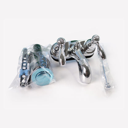 Chrome Faucet 4' Center with 2-Handle