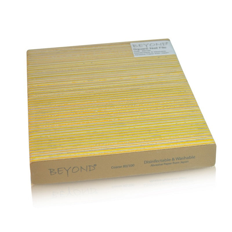 Beyond Gold File Square 80/100 - Disinfectable & Washable