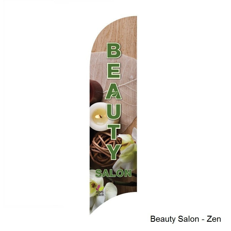 Flutter Flag Beauty Salon Zen (Green)