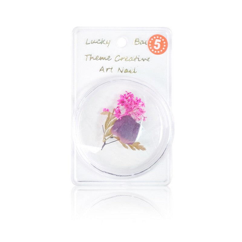 Nail Art Dry Flower Decoration - # 1 - 5 Set of 5