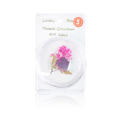 Nail Art Dry Flower Decoration - # 1 - 5 Set of 5