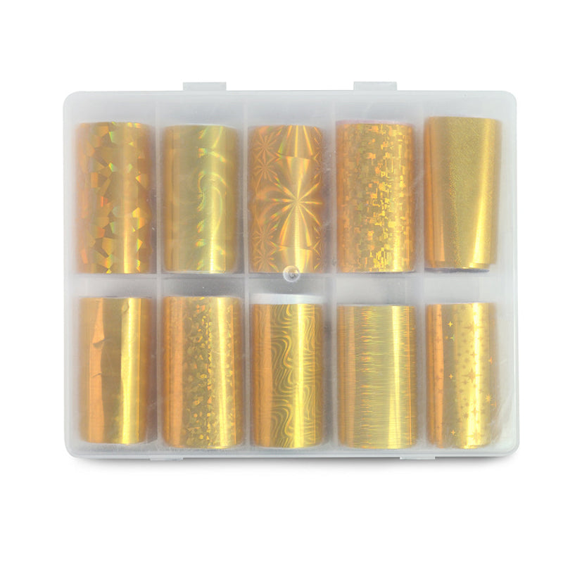 Nail Art Christmas Transfer Foil #002 - 10 Rolls