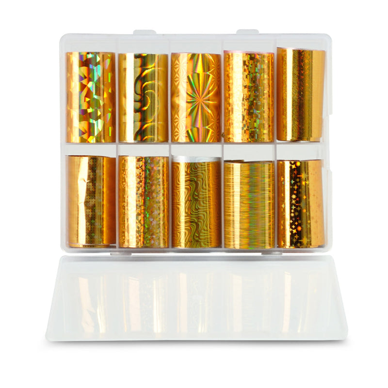 Nail Art Christmas Transfer Foil #002 - 10 Rolls