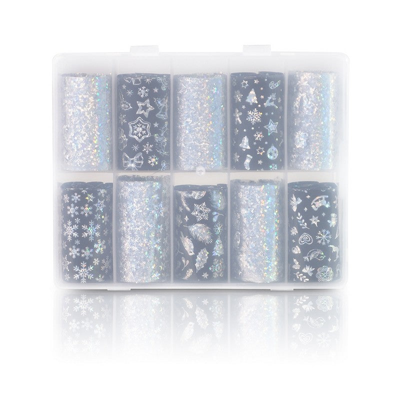 Nail Art Christmas Transfer Foil #08 - 10 Rolls