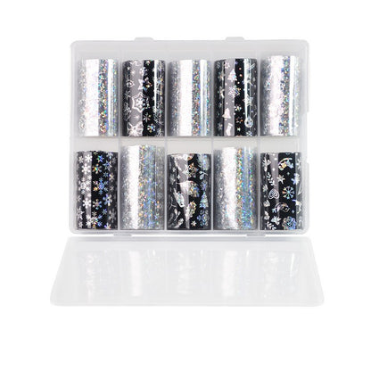 Nail Art Christmas Transfer Foil #08 - 10 Rolls