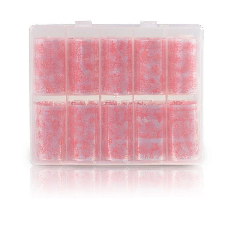 Nail Art Christmas Transfer Foil #12 - 10 Rolls