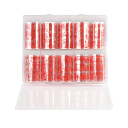 Nail Art Christmas Transfer Foil #12 - 10 Rolls