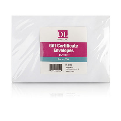 Pink Gift Certificate - Girl Face with Envelope (50 ct)