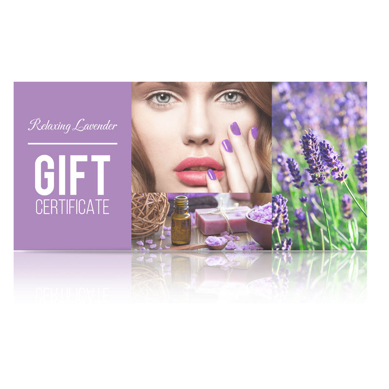 Gift Certificate Relaxing Lavender with Envelope (50ct)