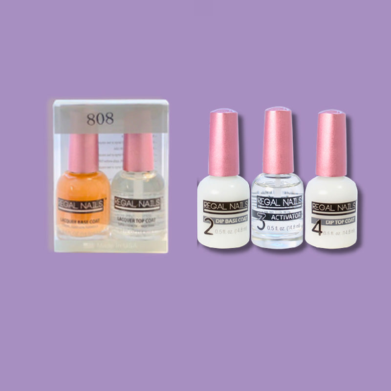 Regal Nail Polish Duo Top/Base 0.5 oz And 1 dipping solution set of Base/Activator/Top