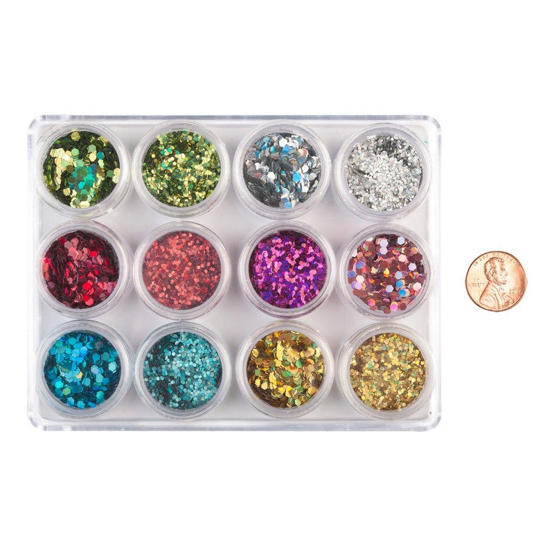 ANS Glitter Multi Hexagon (12 colors)