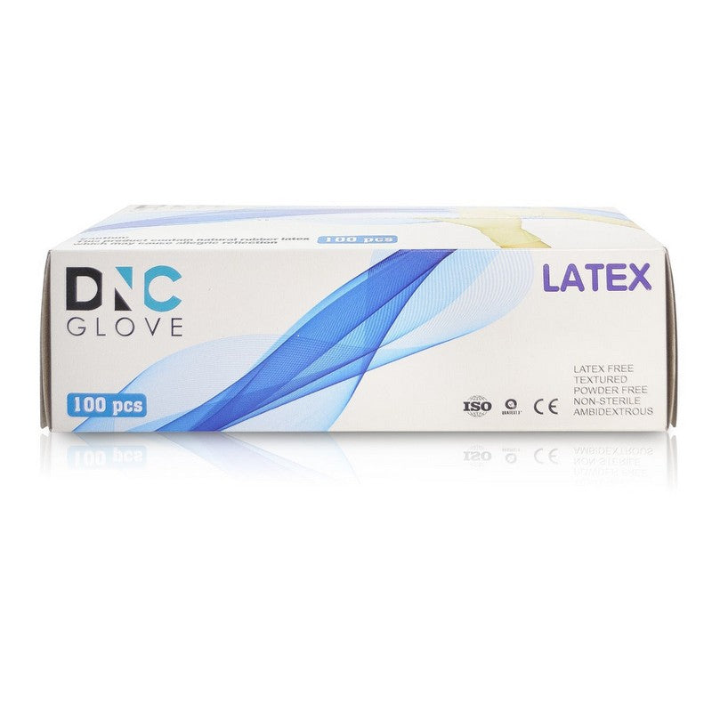 D&C - Powder Free Latex Gloves - Medium 100 ct