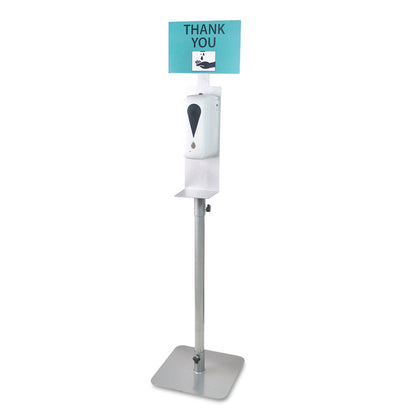 Hand Sanitizer Stand - Metal - Grey
